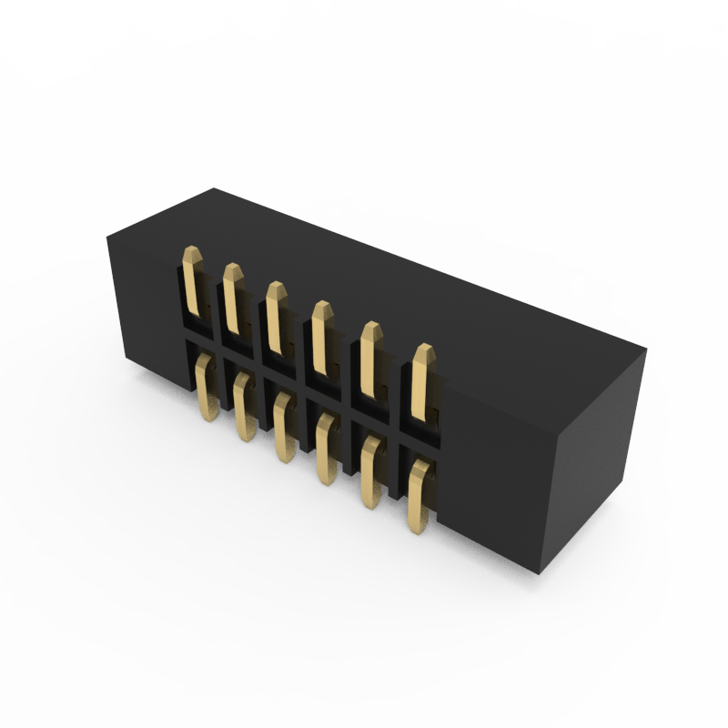 2.00mm Pitch Box Pin Header Connector, SMT ( Surface Mount Technology) mounting 