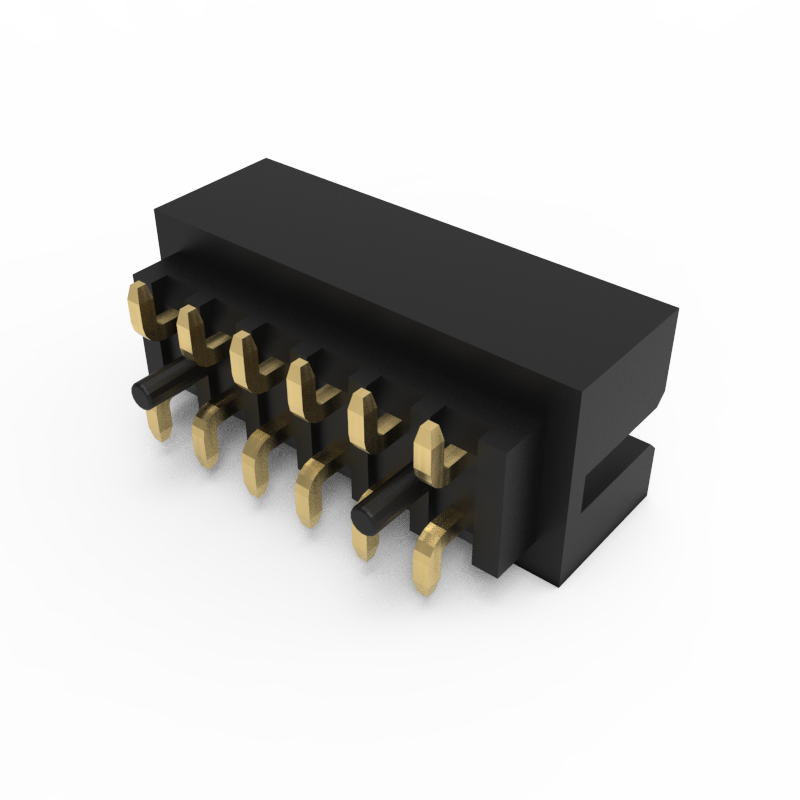2.00mm Pitch Box Pin Header Connector, SMT ( Surface Mount Technology) mounting 