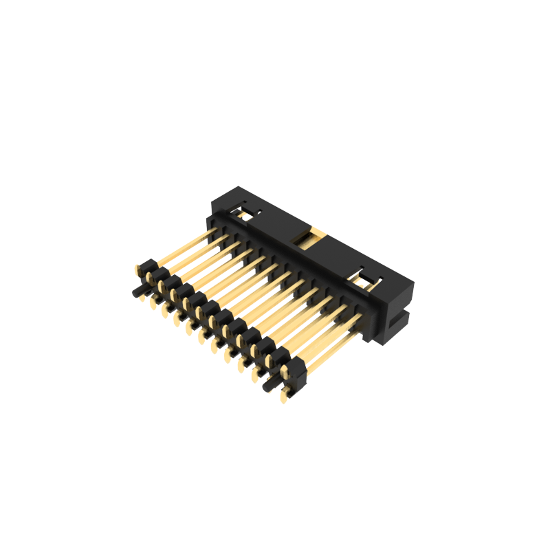 2.00mm Pitch Box Pin Header Connector, Stacked plastic design, SMT ( Surface Mou