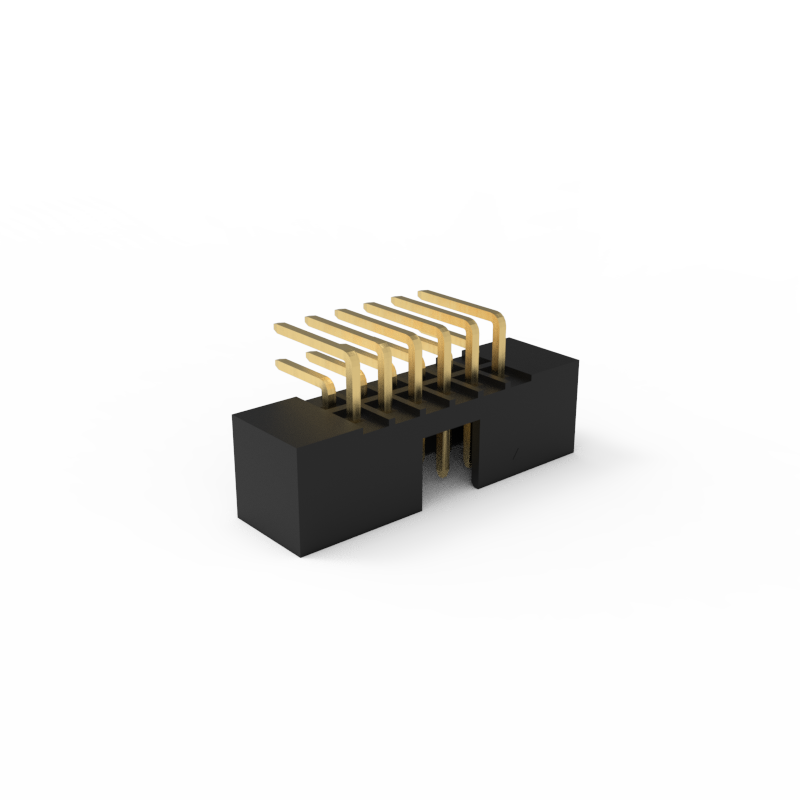 2.00mm Pitch Box Pin Header Connector, 90-Degree, Right-Angle Mounting Method