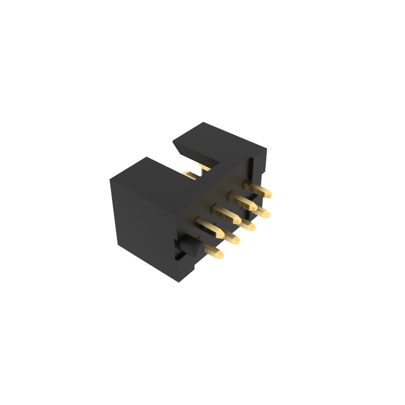 2.00mm Pitch Box Pin Header Connector, 180 Degree Through Hole Mounting Method W
