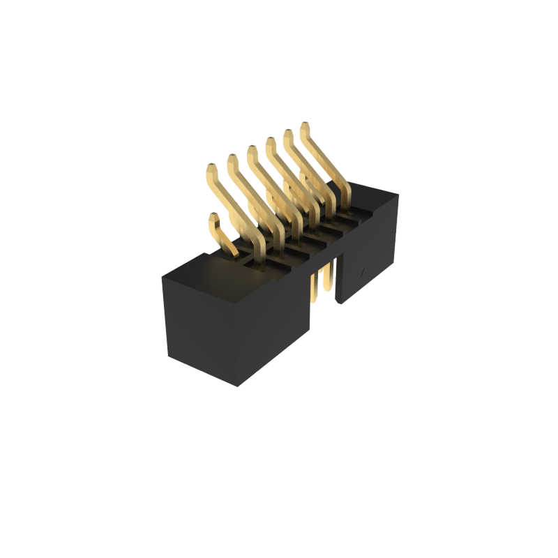 2,00mm Pitch Box Pin Header Connector, 45 Degree - SMT ( Surface Mount Technolog
