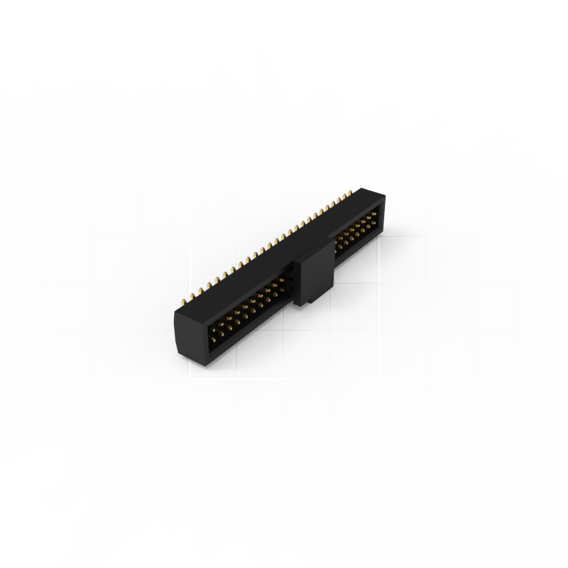 1.27mm Pitch Box Pin Header Connector, SMT ( Surface Mount Technology) Mounting 