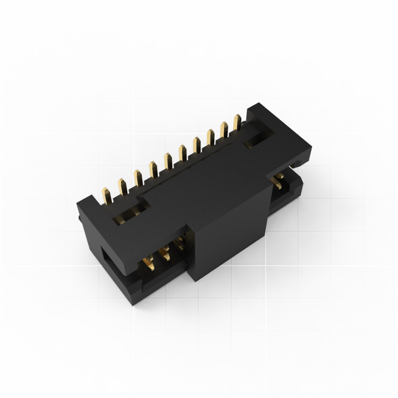 1.27mm Pitch Box Pin Header Connector, SMT ( Surface Mount Technology) Mounting 