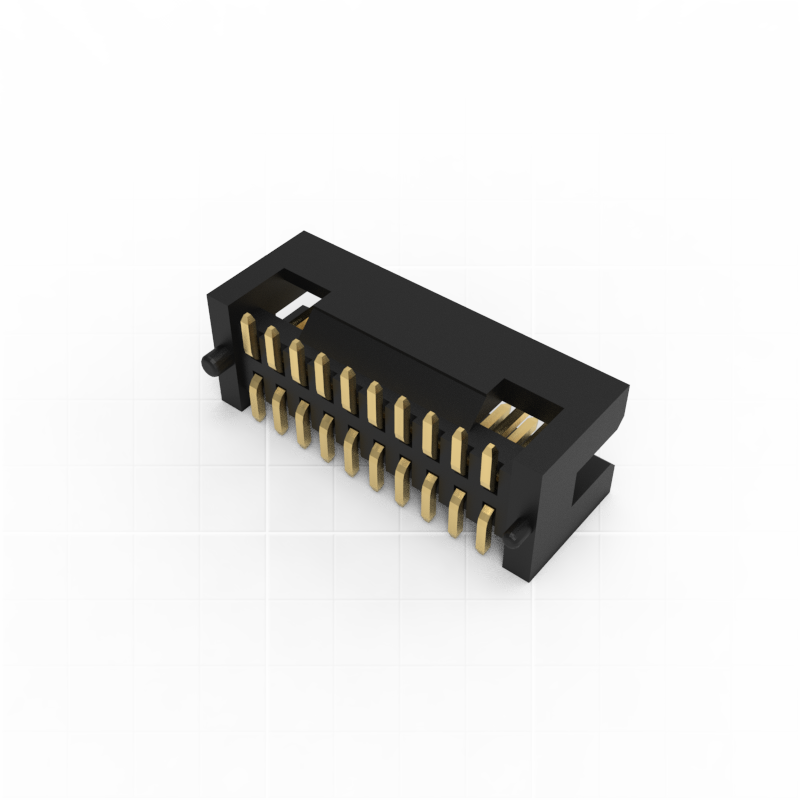 1.27mm Pitch Box Pin Header Connector, SMT ( Surface Mount Technology) Mounting 
