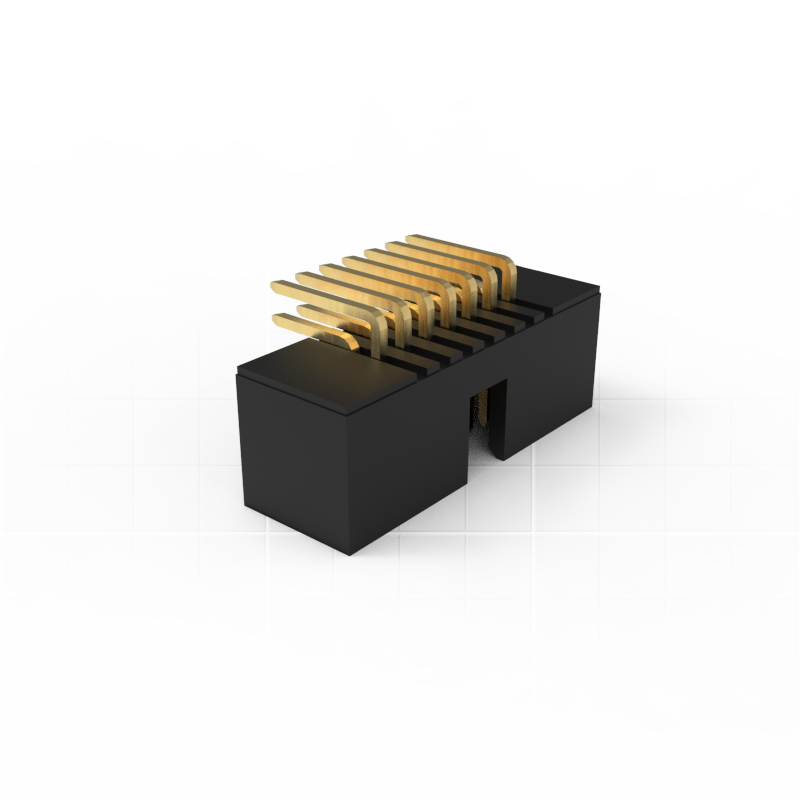 1.27mm Pitch Box Pin Header Connector, 90 Degree Right Angle Mounting Method, Su