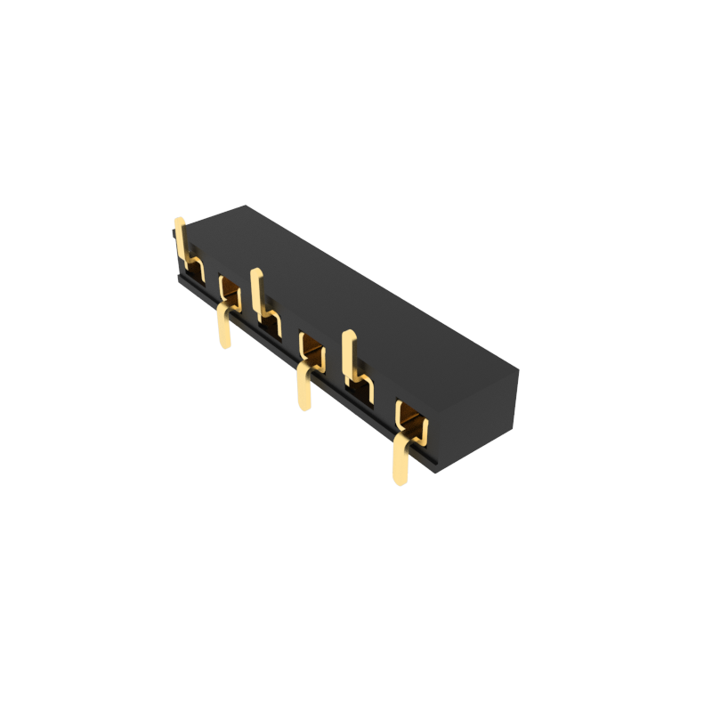 2.54mm Pitch Socket Connector (Female), Single-row, SMT ( Surface Mount Technolo