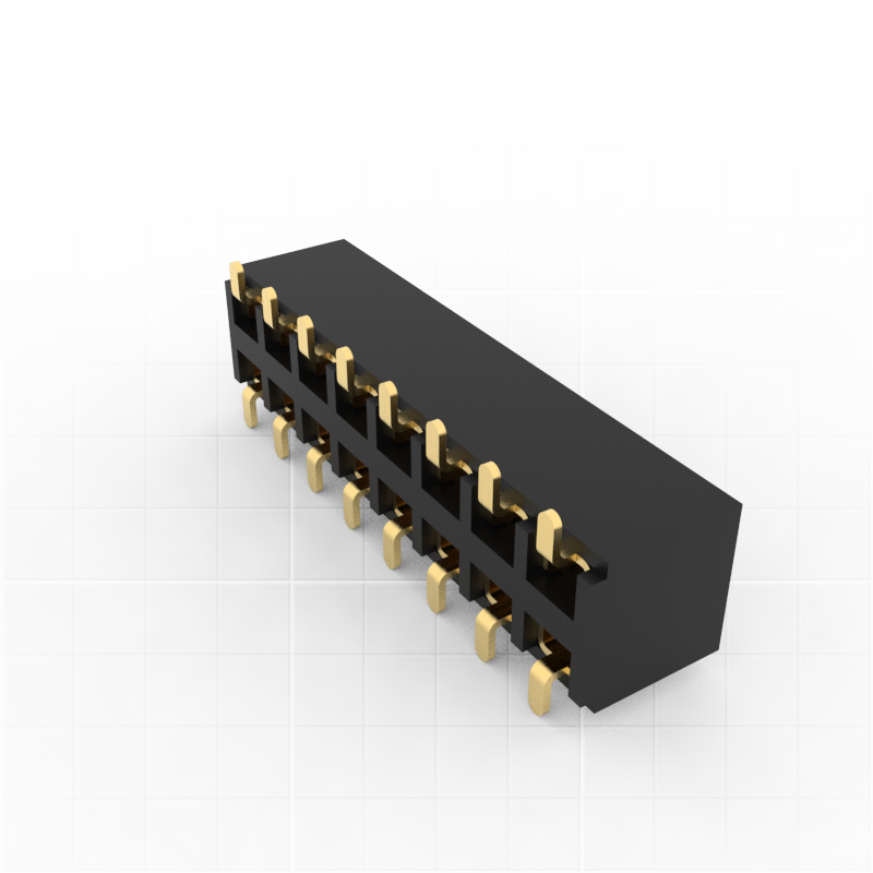 2.54mm Pitch Socket Connector (Female), dual row, SMT ( Surface Mount Technology
