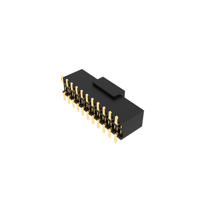 1.27mm pitch socket female connector, double row, SMT ( Surface Mount Technology