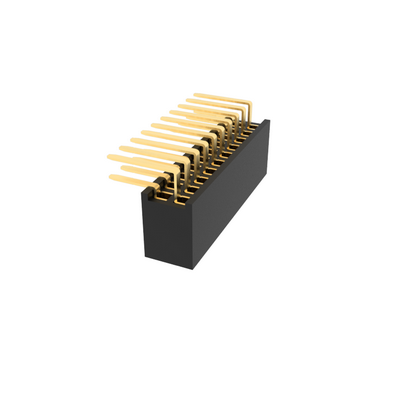 1.27mm Pitch socket connectors (female), dual row, 90 degree,Right angle Orienta