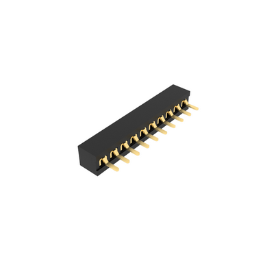 1.27mm Pitch Socket Connectors (Female), single row, 180 degree, straight orient