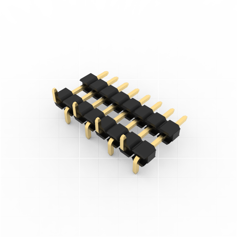 2.54mm Pitch Pin Header, Single Row of Pin Header, SMT ( Surface Mount Technolog