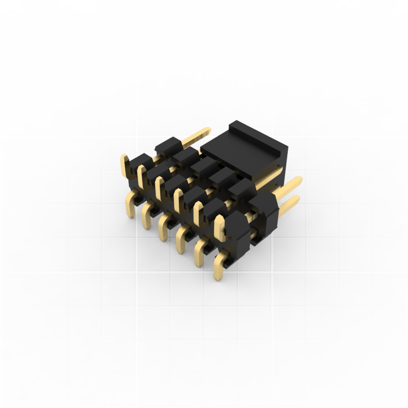 2.00mm pitch pin header, double row of pin header and plastic parts, SMT ( Surfa