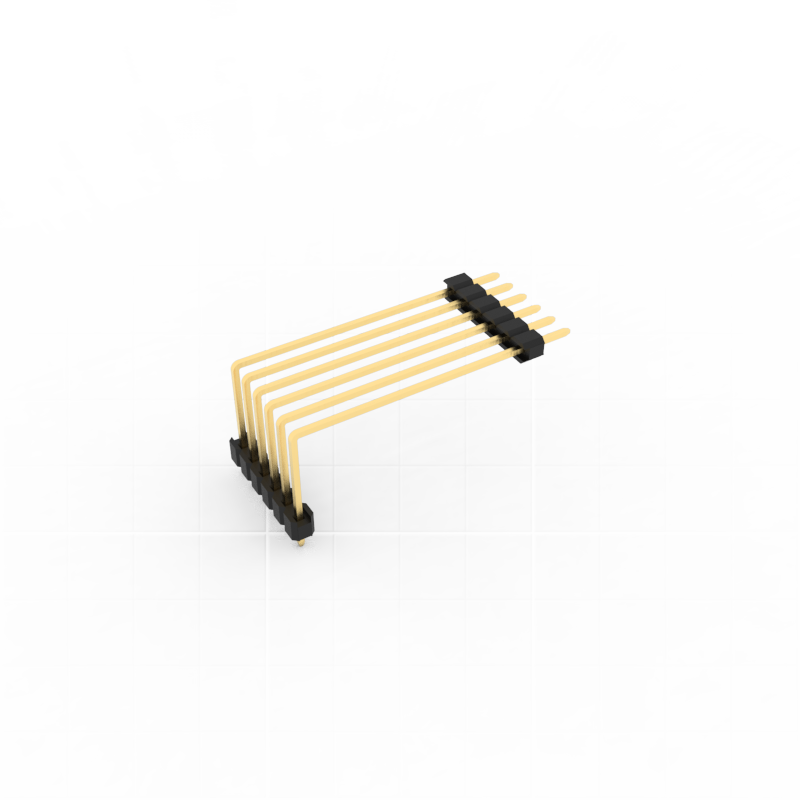 \n2.00mm pitch row of pins, double row of plastic parts and single row of pin, 9