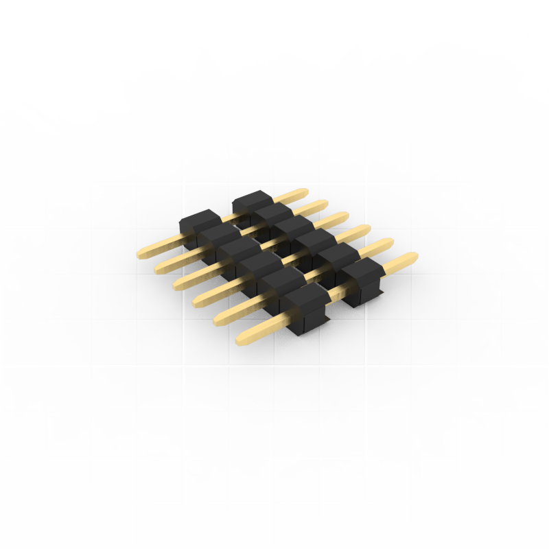2.00mm pitch pin header, single row of pin header and double row of plastic part