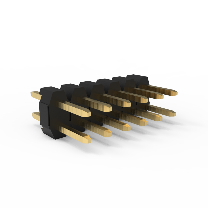2.00mm pitch pin header, double rows of pin header and single row of plastic 180