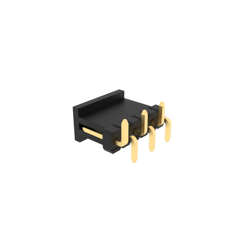 1.27mm pitch pin header, single row of pin header and plastic part, SMT ( Surfac