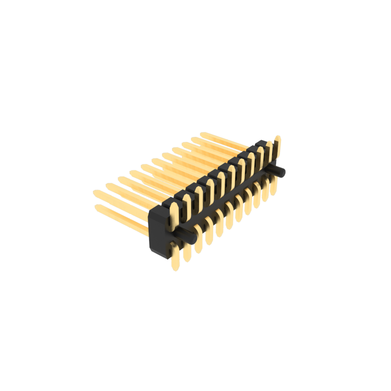 1.27mm Pitch Pin Header, Double Row of Pins and Plastic Parts, SMT ( Surface Mou