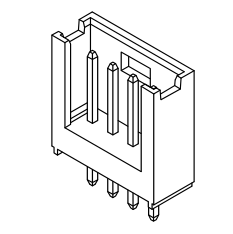 2.54mm Pitch, Single Row of pin, 180 Degree DIP Series.