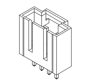 2.54mm Pitch, Single Row of pin, 180 Degree DIP Series.