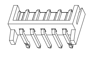 2.50mm pitch WAFER, single row of pin,90 degree right angle, K- point machinable