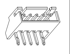 2.50mm pitch WAFER, single row of pin,90 degree right angle, K- point machinable